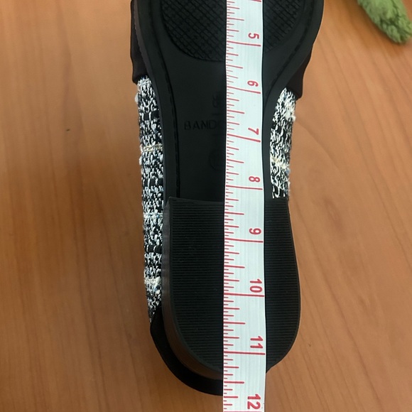 Bandolino Black and White Tweed Loafers - Picture 13 of 14